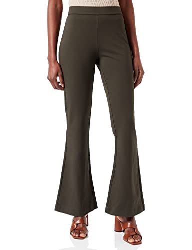 Vero Moda Damskie spodnie VMKAMMA MR Flared Jersey GA NOOS, torf, XS/30