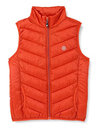 Color Kids Unisex Kids Packable Quilted West Fur Vest, Potter's Clay, 98