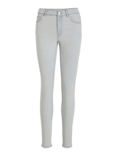 Vila Dżinsy damskie Skinny Fit Mid-Rise, jasnoniebieski (light blue denim), (M) W / 32L