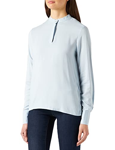 ONLY Onlmimi Life L/S Scalloped WVN Top damski, Cashmere Blue, L