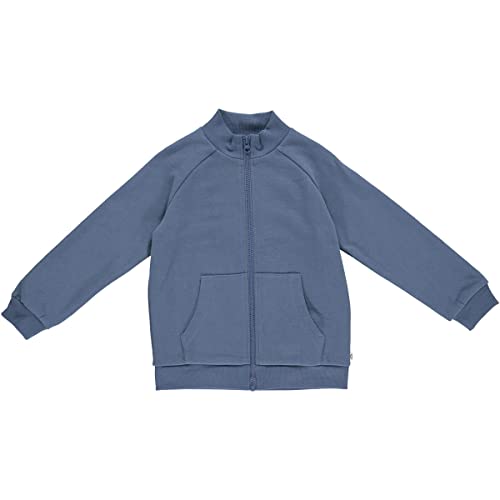 Müsli by Green Cotton Chłopięca bluza z zamkiem błyskawicznym, indygo, 110