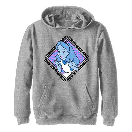 Disney Chłopięca bluza z kapturem Alice Face, Sportowy wrzos, XL
