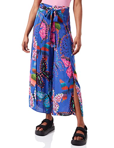 Desigual Damskie spodnie Leslie narzuta na odzież kąpielową, niebieski, L