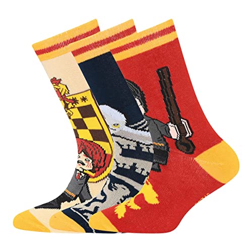 LEGO Harry Potter skarpety unisex 3-pak Gryffindor LWHans 103 skarpety 3-pak, 352 ciemnoczerwone, 37/39