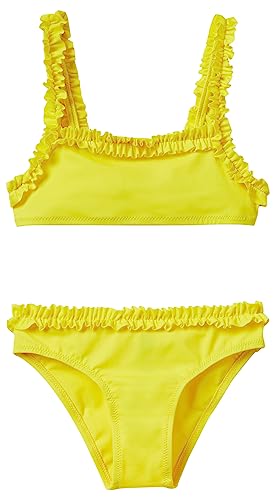 United Colors of Benetton Dziewczęcy dwuczęściowy kostium kąpielowy, giallo 9n7, M