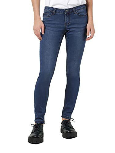 Noisy may NMALLIE dżinsy damskie skinny fit z niskim stanem, niebieski (medium blue denim), 30W / 34L