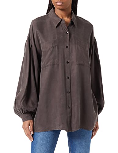 Replay Bluzka damska, 129 Dark Brown, S