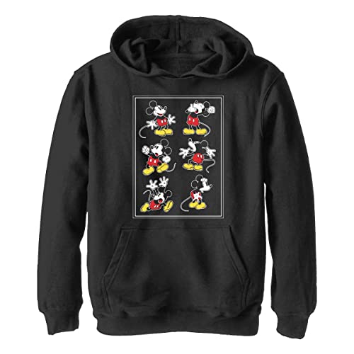 Disney Chłopięca bluza z kapturem Mickey Looks, Czarny, XL