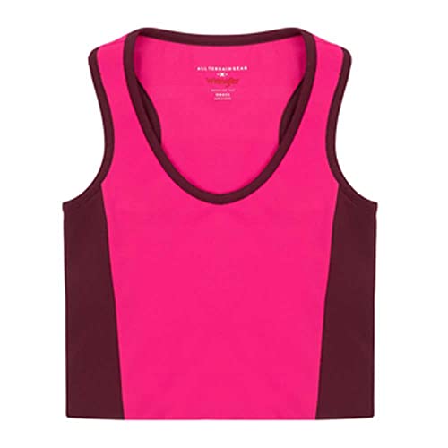 Wrangler Damski top kompresyjny, Różowy krwawnik, XL Plus