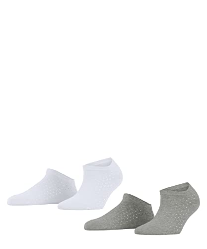 ESPRIT Kobiety Skarpety do trampek Small Dot 2-Pack W SN Bawełna krótkie z wzorem 2 Pak, Wielokolorowy (Sortiment 0040), 39-42
