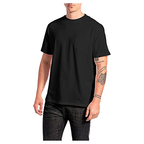 Replay Męski T-shirt M6281, 098 czarny, XS