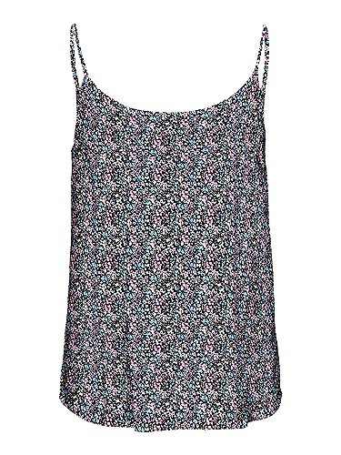 VERO MODA Women's VMEASY Singlet R1 WVN GA Top, Little Boy Blue/AOP:Cille, M, Little Boy Blue/Aop: cille, M
