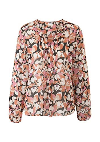 s.Oliver BLACK LABEL Bluzka damska, szara/czarna, 36 (DE)