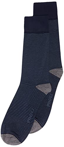 Springfield Skarpeta Microraya Męska, Ciemny niebieski (Dark Blue), Large