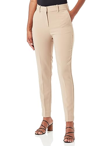 Bestseller A/S Damskie spodnie VMCELESTE HR TAP Tailored Pant NOOS, Silver Mink, 34/34, Silver Mink, 34W / 34L