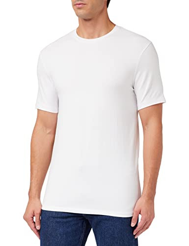 Armani Exchange Męski T-shirt Pima Okrągły dekolt, biały (White 1100), M