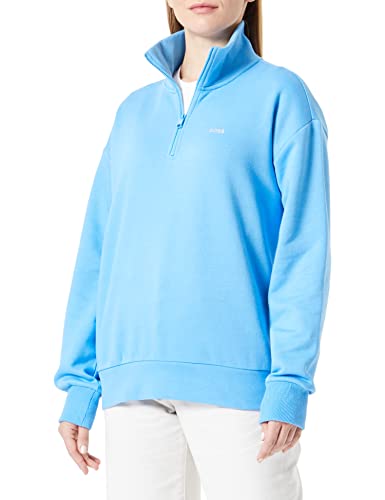 BOSS Bluza damska, niebieska (Open Blue), S (DE)