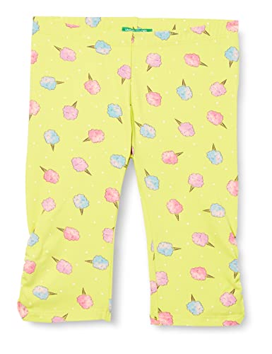 United Colors of Benetton legginsy dziewczęce, 77c -Giallo, 9 Miesiące