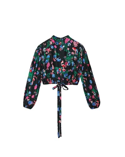 Desigual Damska bluza z długim rękawem, czarny, L