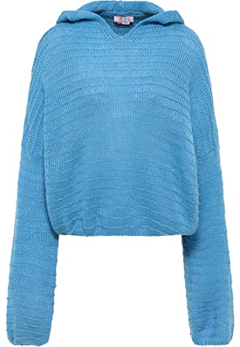 IZIA Damska bluza z kapturem mahisha, średni niebieski, M/L, średni niebieski, M-L