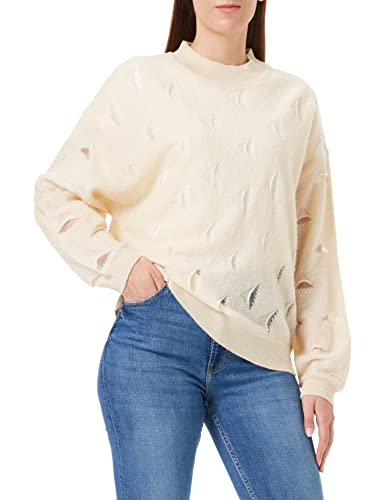 Taifun Damski sweter 272041-15412, szampański, 48 (DE)