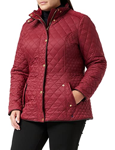 Joules Damska kurtka pikowana NEWDALE, czerwone buty, 8