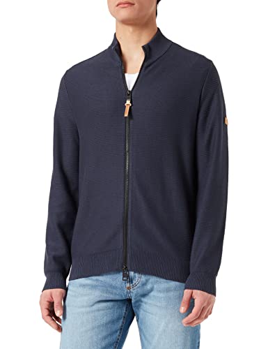 camel active Męska kurtka z dzianiny, niebieski (Night Blue), S