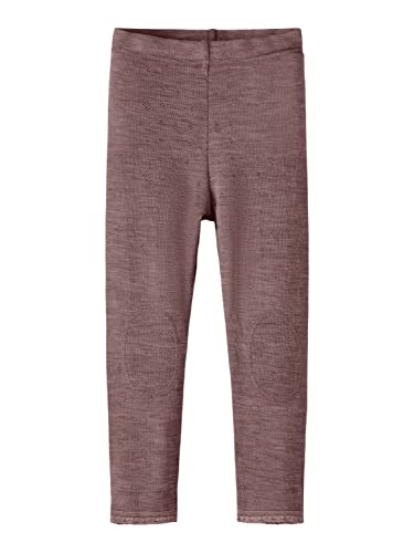 A/S Girl's Nmfwang Wool Ne.Legging Solid Noos XIII legginsy, Sphinx, 110 cm