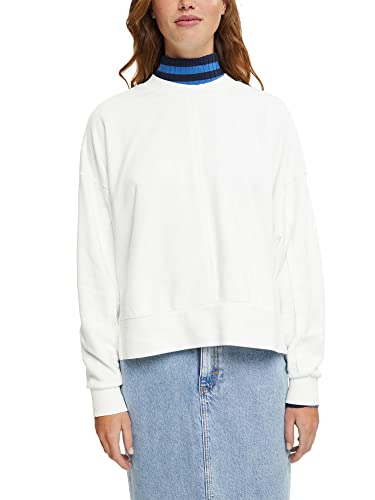ESPRIT Bluza damska 102EE1J303, biała, rozmiar XS/S