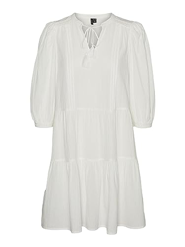 VERO MODA Sukienka damska VMPRETTY 3/4 Tunic NOOS, śnieżna biel, M, Snow White, M