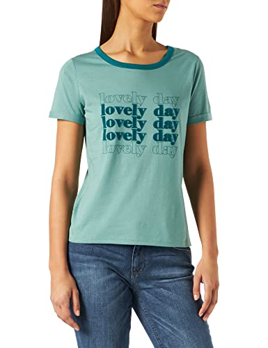 Naf Naf T-shirt damski, eukaliptus, S