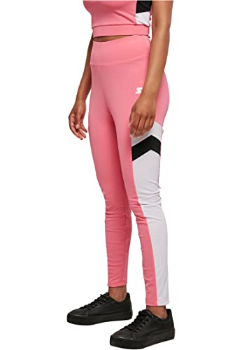 STARTER BLACK LABEL Damskie damskie legginsy Starter z wysokim stanem, spodnie do jogi, spodnie pnkgrpfrt/wht/blk, M