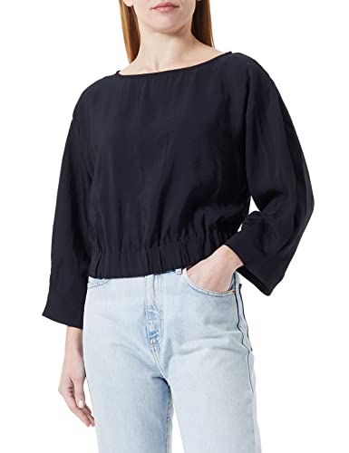 Sisley Damska bluza 57QVLQ02M Blouse, czarna 100, S