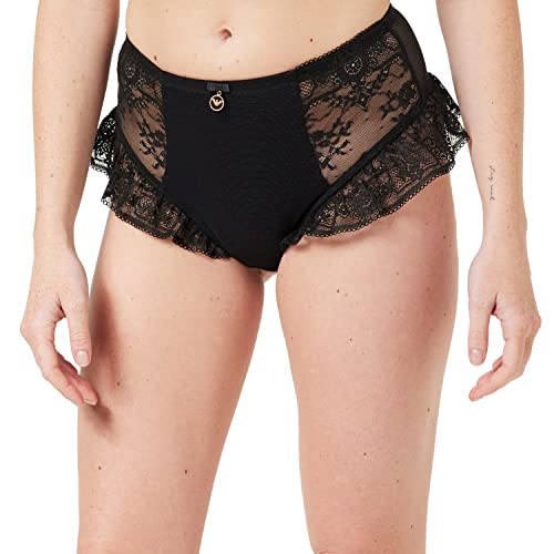 Emporio Armani Damskie stringi ze stringami z wysokim stanem, czarny, M