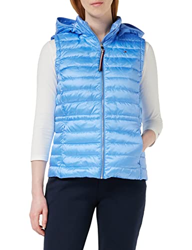 Tommy Hilfiger Damska kamizelka puchowa Lw, Błękit hortensji, S