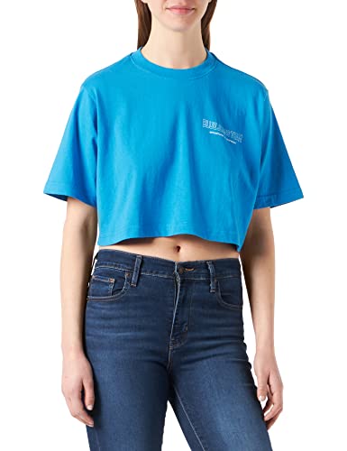 JACK & JONES Damska koszulka Jjxx Jxbecky Ss Relaxed Vint Tee Sn, Brilliant Blue/Szczegóły: jasny biały nadruk Cali 6, S