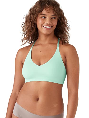 True & Co Damski biustonosz z koronką z odkrytymi plecami, Sierra Mint, XL