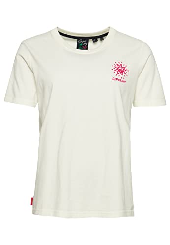 Superdry Vintage Tribal Surf tee Koszula damska, Off White, 42