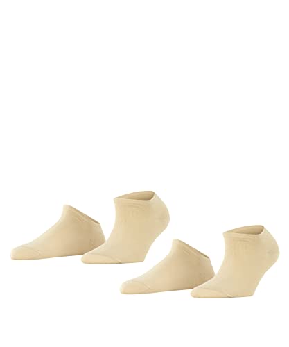 ESPRIT Kobiety Skarpety do trampek Uni 2-Pack W SN Bawełna krótkie jednokolorowe 2 Pak, Beżowy (Cream 4011), 39-42