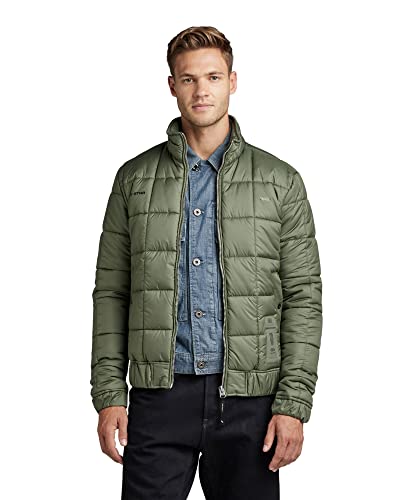 G-STAR RAW Męska kurtka Meefic Sqr Quilted JKT, Green (lt hunter B958-8165), XS