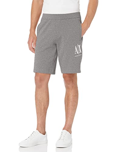 Armani Exchange Męskie logo z przodu, regulowane stringi na co dzień, Bros Htr Grey, XS