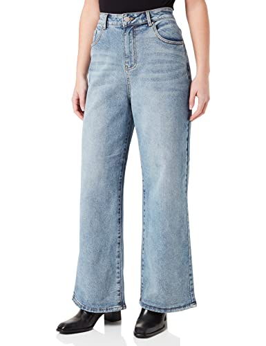 Vila Viwider Dl Hw Wide LBD dżinsy damskie, jasnoniebieski (light blue denim), 34W / 30L
