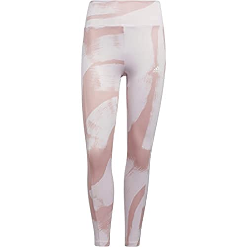 adidas Damskie legginsy AOP 3S 78 TIG Leggings, Almost różowe/białe, 2XL