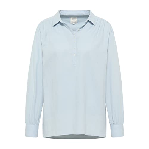 Lee Damska koszulka z krótkim rękawem, Shy Blue, XXL