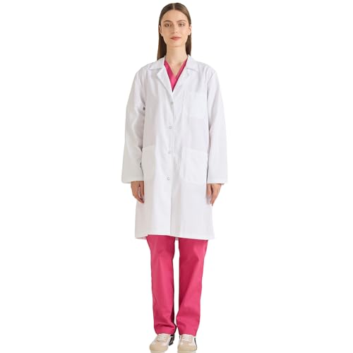 Misemiya - Damska bluzka laboratoryjna z długim rękawem Nr ref. : Q8161, biały, M