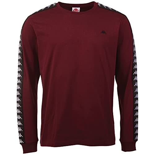Kappa Lars Men T-shirt męski, regularny krój, Windsor Wine, XXL