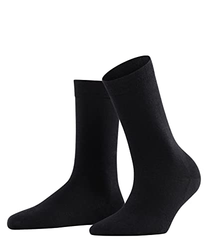 FALKE Kobiety Skarpety Softmerino W SO Wełna Merynosa Bawełna jednokolorowe 1 Para, Czarny (Black 3009), 39-40