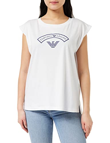 Emporio Armani Logomania damska koszulka bez rękawów, biały, S