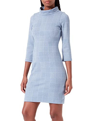 TOM TAILOR Damski sukienka w kratę 1033784, 30690 - Blue Offwhite Check, 40