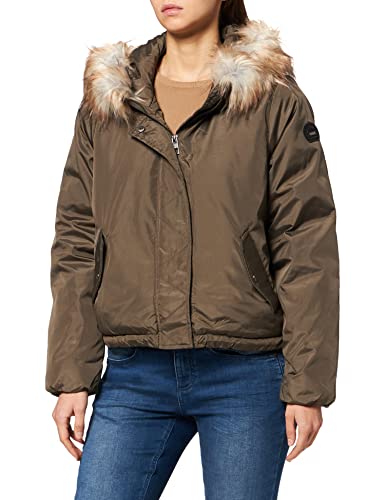ONLY Damska kurtka ONLMISTY FUR CC OTW Transitional Jacket, Black Olive, X-Large